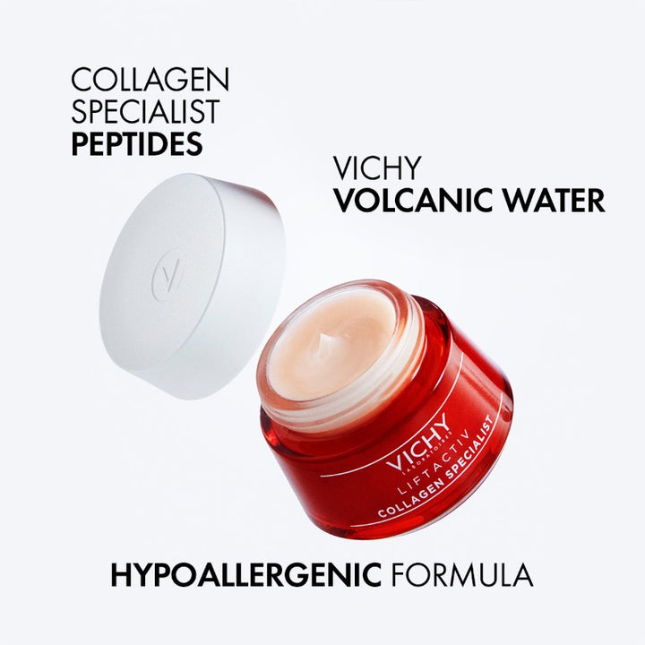 Vichy Liftactiv Collagen Specialist Day Cream Anti Aging Face Moisturizer