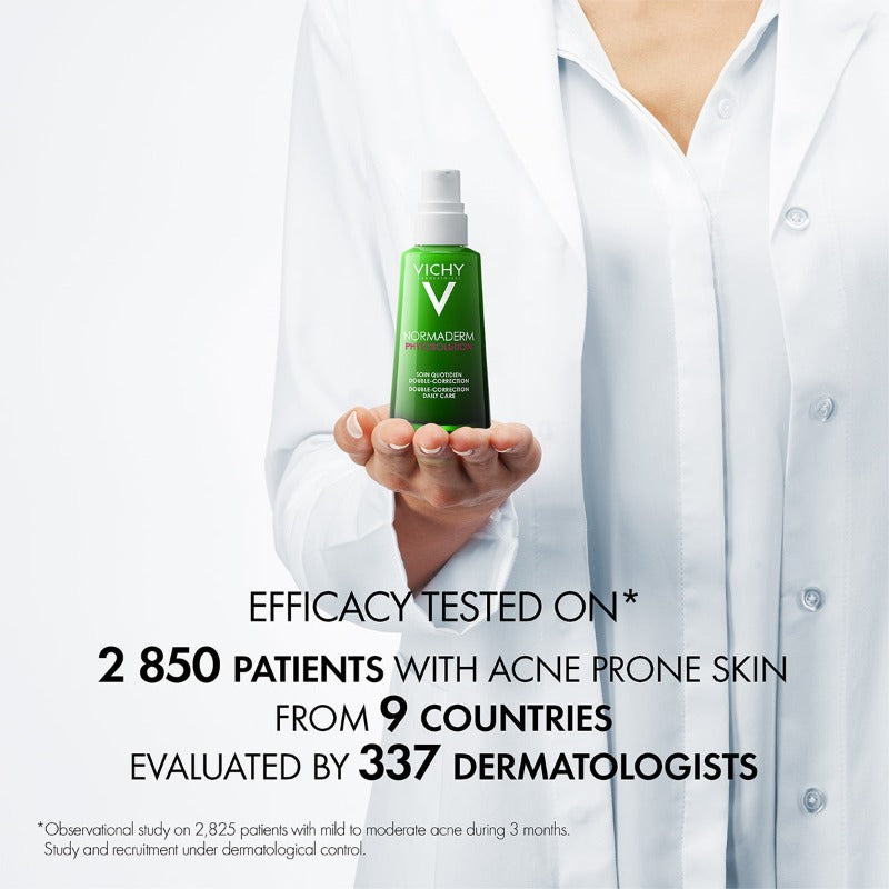 Vichy Normaderm Phytosolution Double Correction Daily Care Moisturiser For Oily & Acne Skin With Salicylic Acid