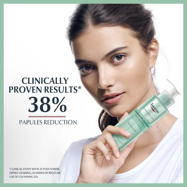 Eucerin Dermopurifyer Cleansing Gel, Acne-Prone Skin, Fragrance-Free, Soap-Free