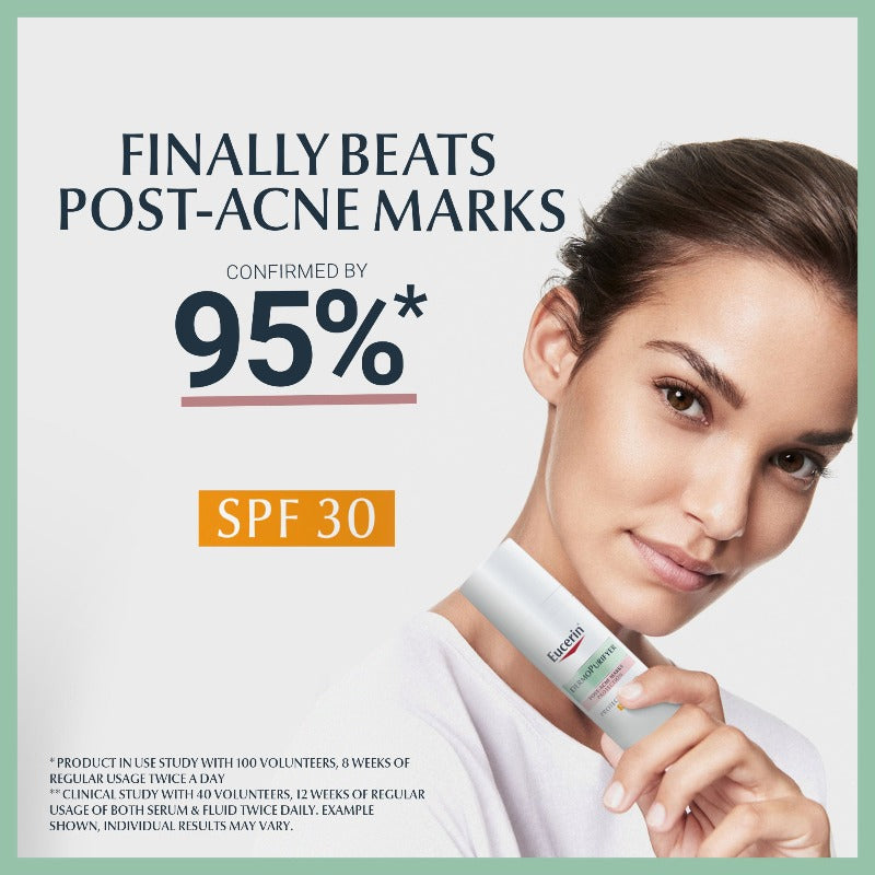 Eucerin Dermopurifyer  Protective Fluid With SPF 30, Post-Acne Marks Reduction