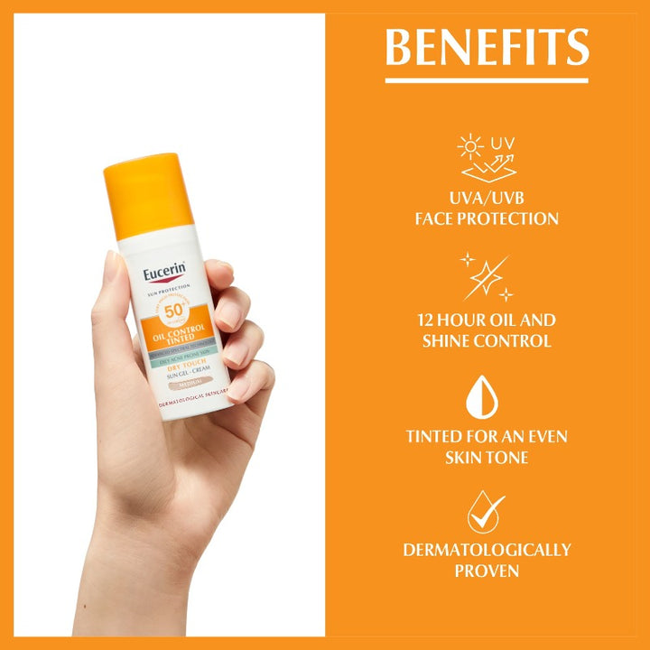 Eucerin Sun Oil Control Gel-Cream Tinted SPF50+