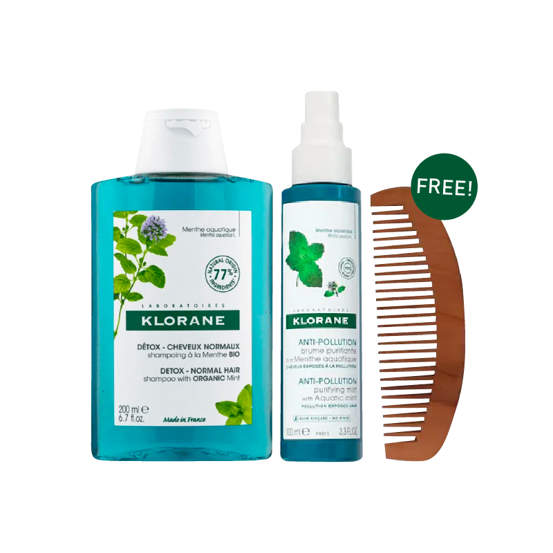 Klorane detox shampoo bundle