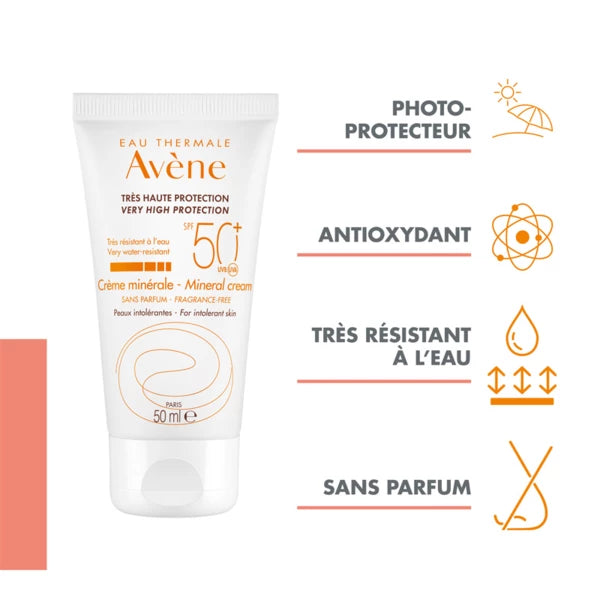 Cream SPF 50+ Mineral Peaux Intolerante