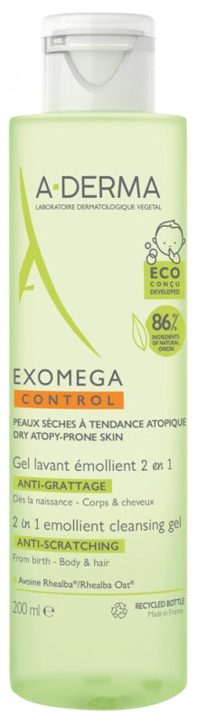 Exomega Control Emollient Cleansing Gel 2 in 1