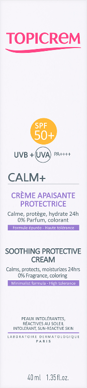 Topicrem Calm+ Soothing Protective Cream SPF50+
