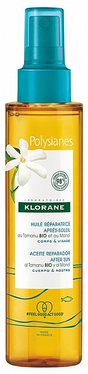 Klorane After Sun Repair Oil With Organic Tamanu & Monoi Body