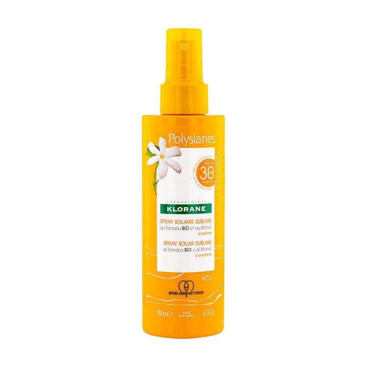 Klorane Sublimating Sun Spray SPF 30 With Organic Tamanu & Monoi Body