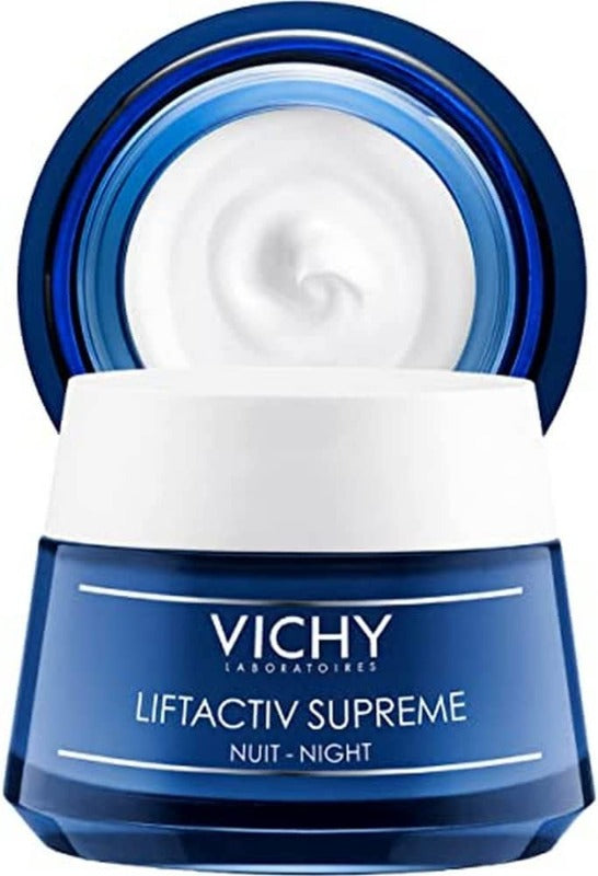 Vichy Liftactiv Supreme Anti Aging Face Moisturizer Night Cream With Vitamin C