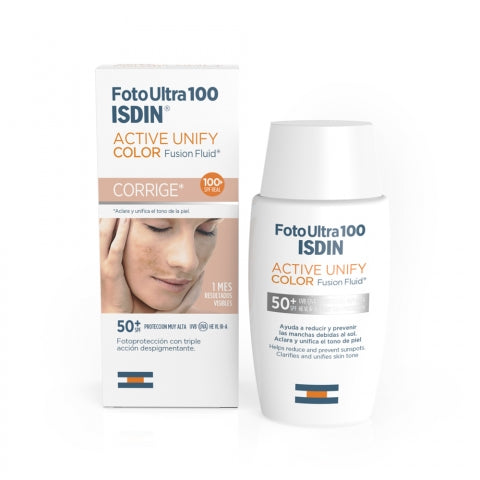 Foto ultra Isdin Active Unify Fusion Fluid SPF 50+  S/Col
