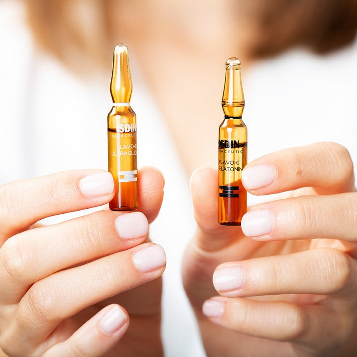Isdinceutics Day & Night: Flavo-C Melatonin & Ultraglican 10U+10U