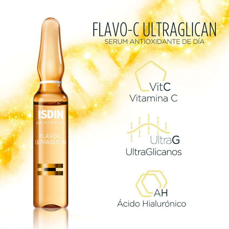 Isdinceutics Day & Night: Flavo-C Melatonin & Ultraglican 10U+10U