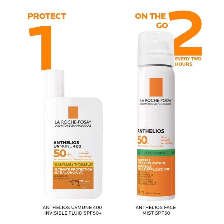 La Roche-Posay Anthelios Invisible Sunscreen Face Mist SPF50 For All Skin Types