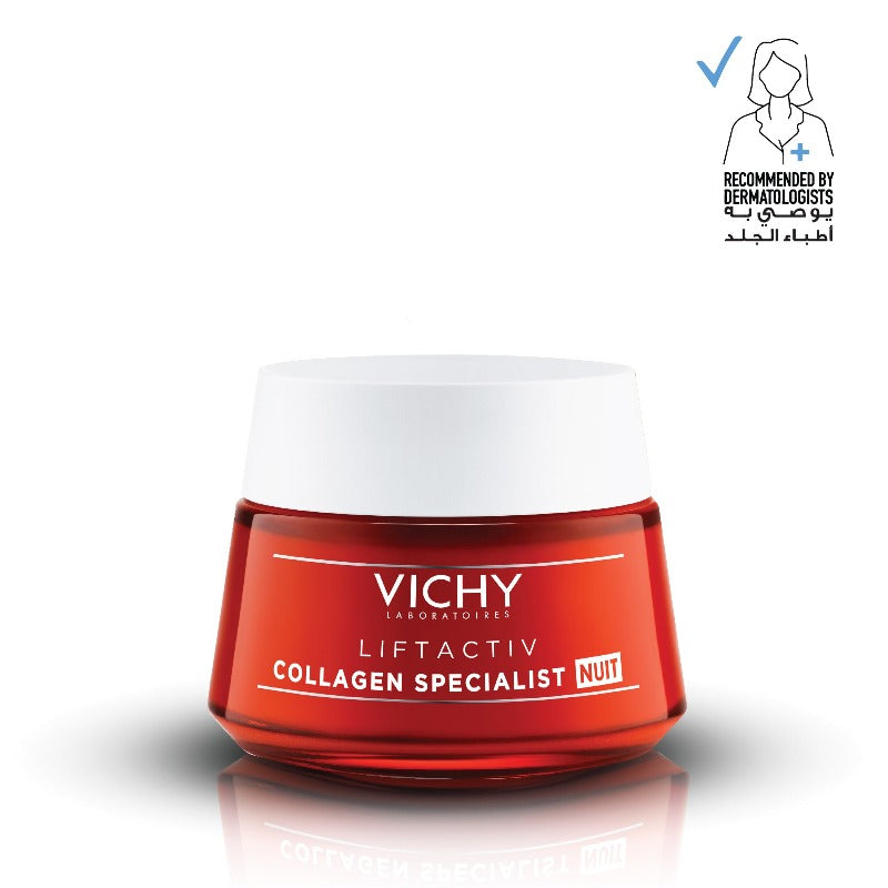 Vichy Liftactiv Collagen Specialist Night Cream Anti Aging Face Moisturizer