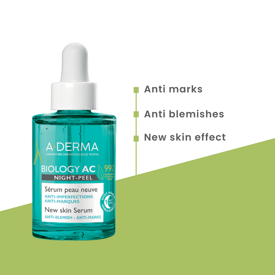 A-Derma Biology AC Night Peel Anti-Blemish Serum – product image 2