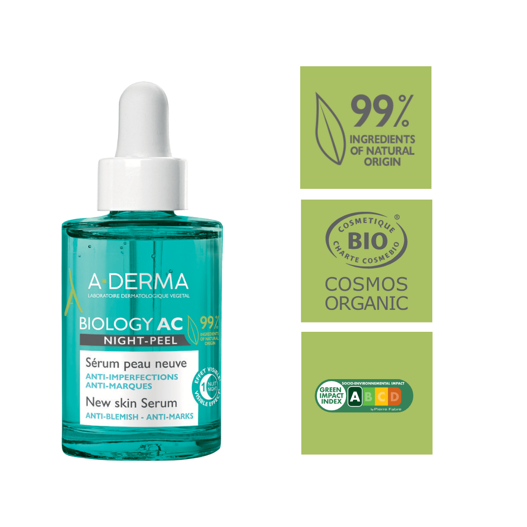 A-Derma Biology AC Night Peel Anti-Blemish Serum – product image 4