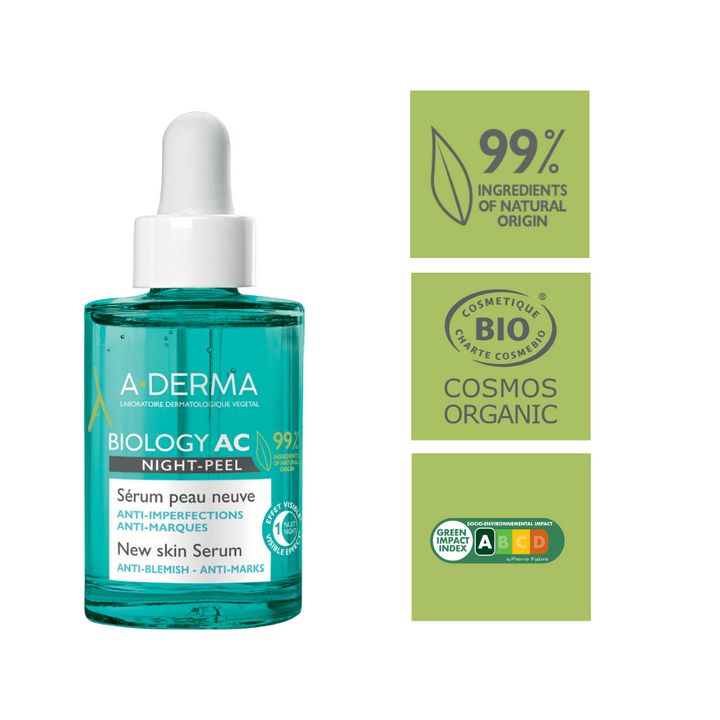 A-Derma Biology AC Night Peel Anti-Blemish Serum – product image 4