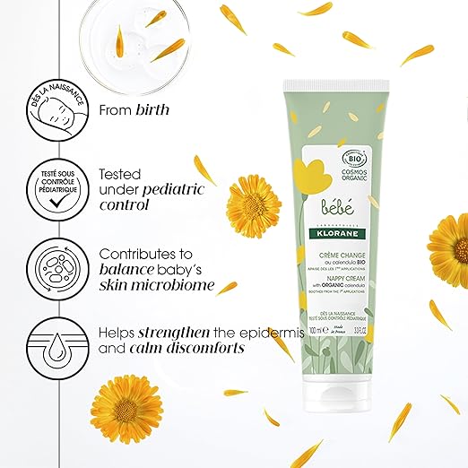 Klorane Baby Certified Organic Change Cream – product image 2
