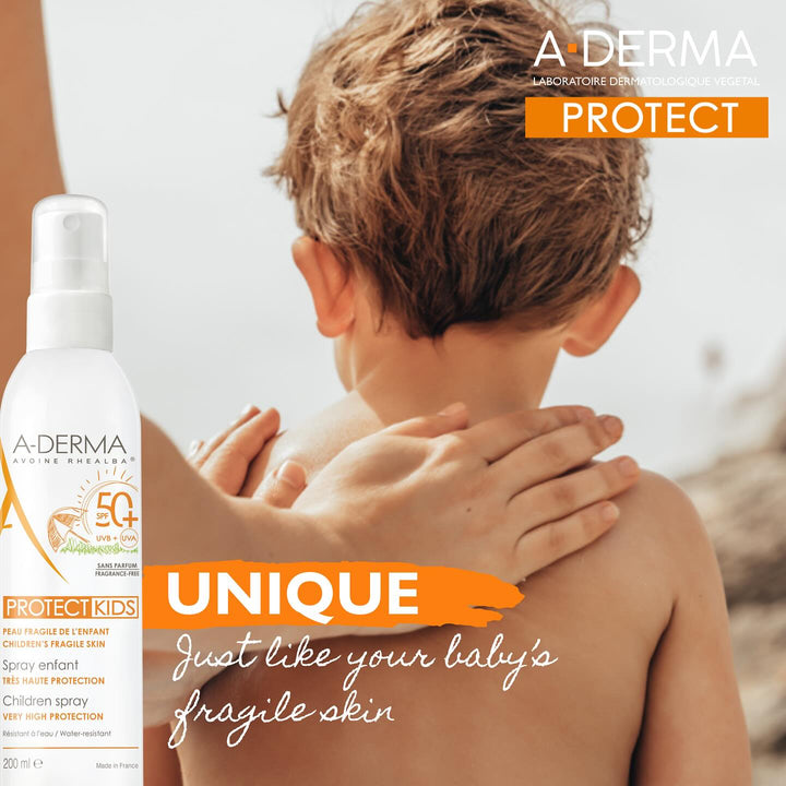 A-Derma Protect Children Spray SPF50+ 200ml – product image 2