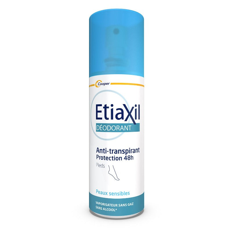 Etiaxil Anti-Transpirant 48H Protection Pieds Spray Sans Gaz