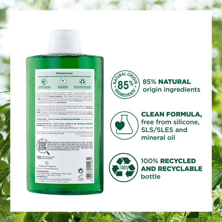 Klorane Organic Nettle Shampoo 200ml